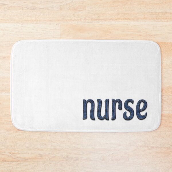 Item preview, Nurse Faux Denim Typography Design designed and sold by KatBeeTee.