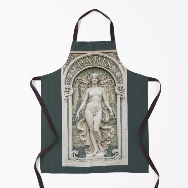 Item preview, Paris Art Nouveau Allegory - Vintage French Mosaic Wall Art designed and sold by FrancophileFun.
