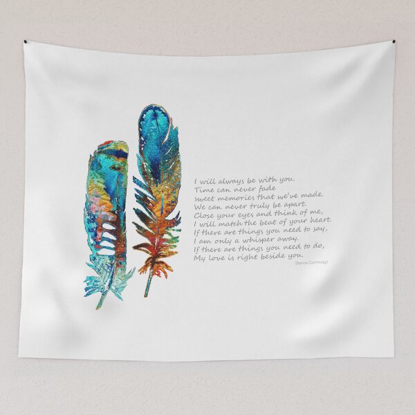 Item preview, Beside You - Colorful Feather Art - Sharon Cummings designed and sold by Sharon Cummings Art.
