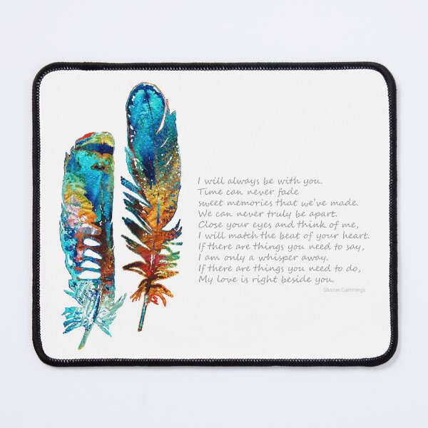 Item preview, Beside You - Colorful Feather Art - Sharon Cummings designed and sold by Sharon Cummings Art.