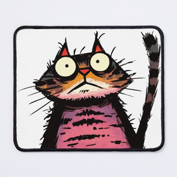 Item preview, Silly Cat With Big Eyes designed and sold by urownclown.