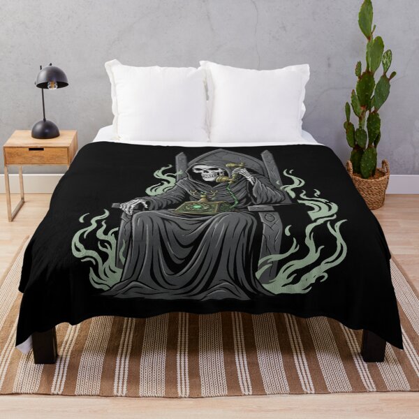 Item preview, Funny Grim Reaper Calling On Vintage Rotary Phone designed and sold by DrawHandArt.