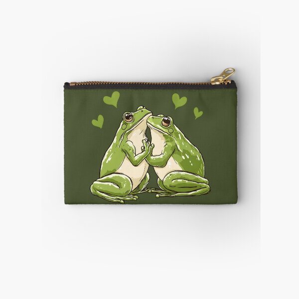 Item preview, Frog №51 Green Frog Couple with Hearts Illustration designed and sold by SyberGen.
