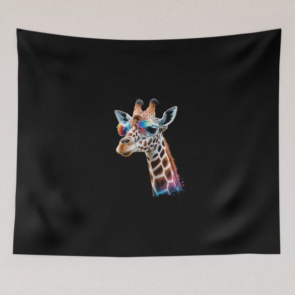 Item preview, Giraffe Ugly Xmas Lights Santa Hat Giraffe Christmas designed and sold by SyntaxClaw.