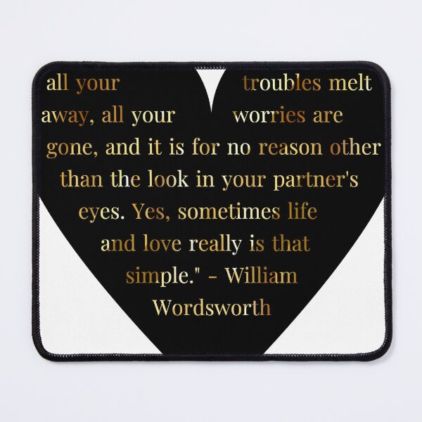 Item preview, William Wordsworth Quote in Heart designed and sold by TheIconSmith.