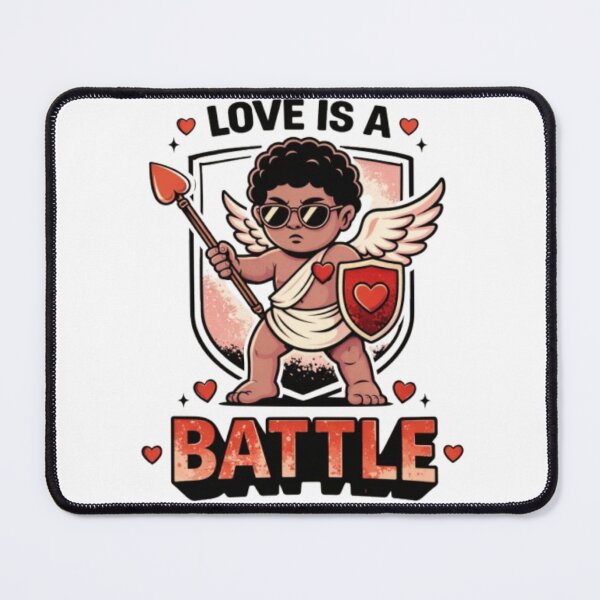 Item preview, Funny Cute Cupid Afro Bow and Arrow Heart designed and sold by JediKittenWars.