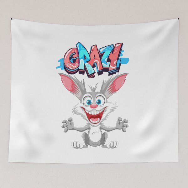 Item preview, crazy rabbit designed and sold by FashionEmilly.