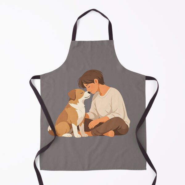 Item preview, Pet Love Valentine – Minimal Person and Dog Illustration designed and sold by KawaiiOrbit.