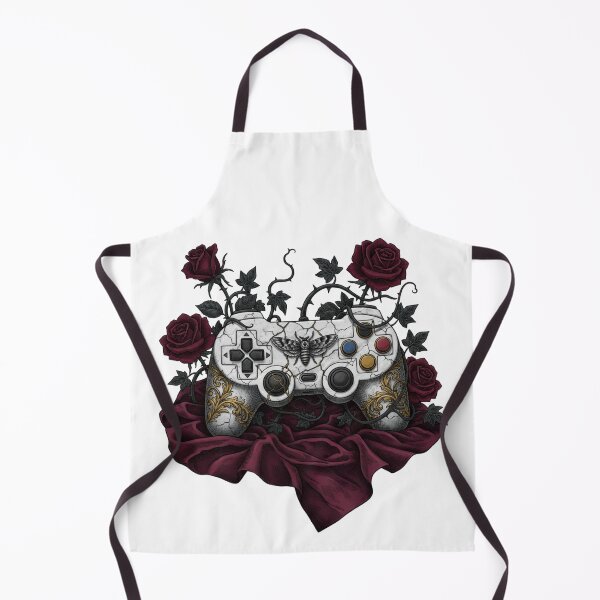 Item preview, Baroque Gamer Gothic Flower Aesthetic Controller Sticker designed and sold by ViviByPaula.