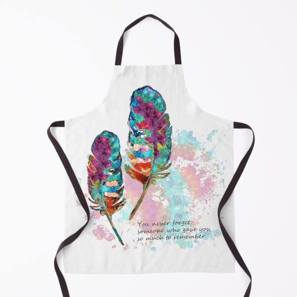 Item preview, Never Forget Colorful Feather Comforting Art designed and sold by Sharon Cummings Art.