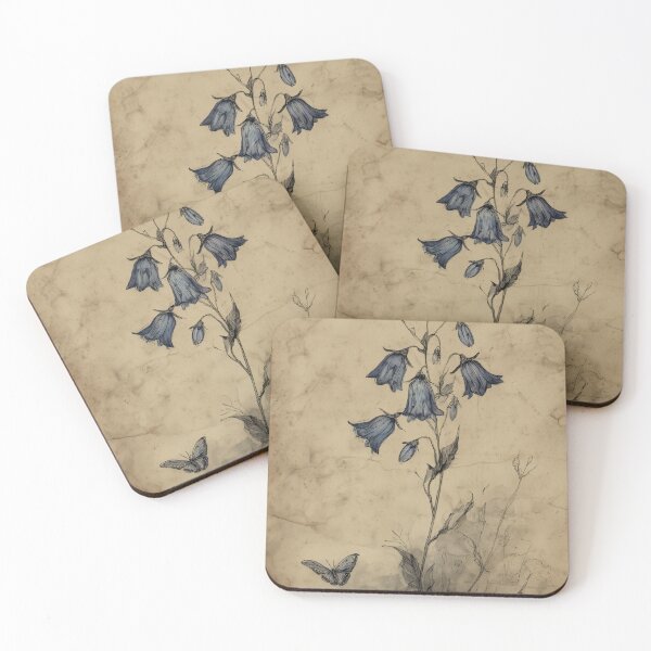 Item preview, Harebell Study on Aged Paper designed and sold by NordicDreams.