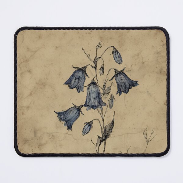 Item preview, Harebell Study on Aged Paper designed and sold by NordicDreams.