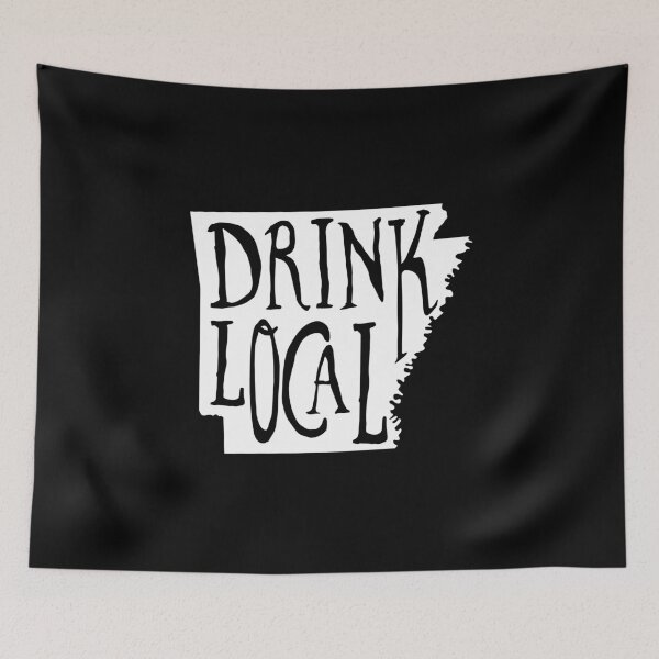 Item preview, Drink Local Arkansas State Outline Craft Beer designed and sold by graf1k.
