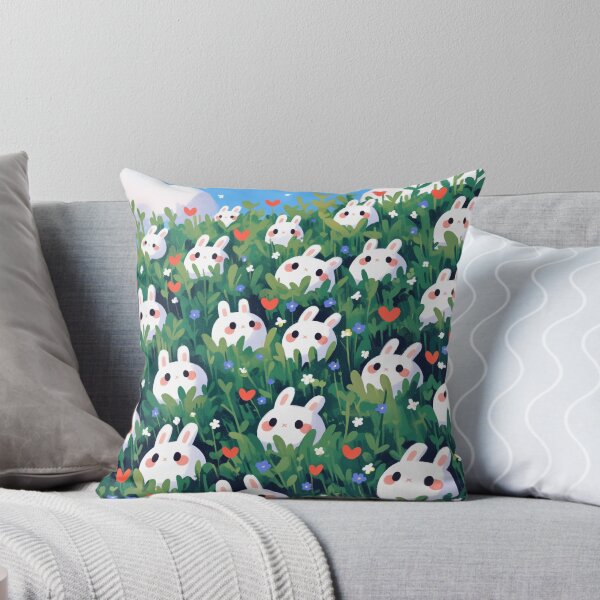 Item preview, Сute Rabbits Hiding In Grass designed and sold by urownclown.