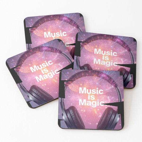 Item preview, Music is Magic – headphones releasing glowing sparkles 4 designed and sold by Neon G.