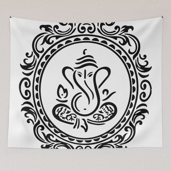Item preview, Modern Ganesha Black designed and sold by AnimaliaStar.