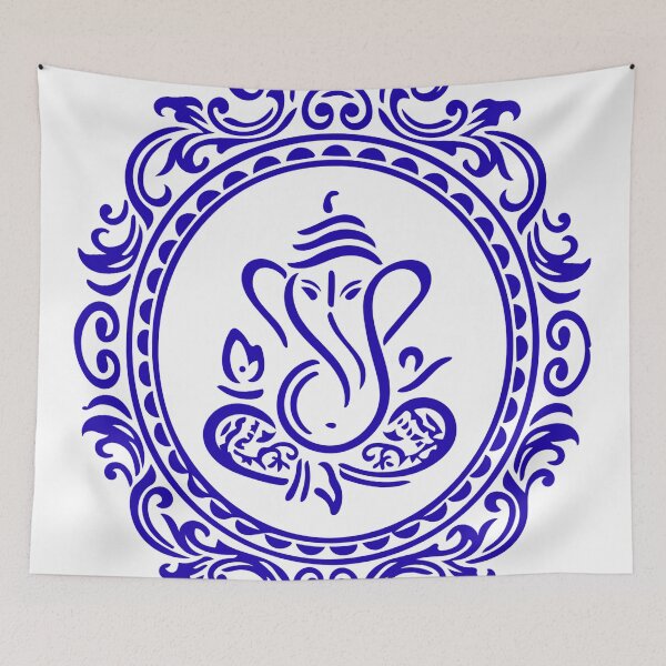 Item preview, Modern Ganesha Blue designed and sold by AnimaliaStar.