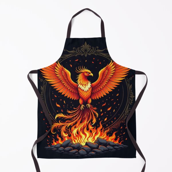Item preview, A Phoenix rises from the fire - black background designed and sold by adriansmith31.