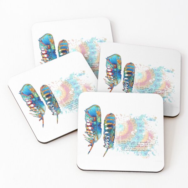 Item preview, Colorful Comforting Feather Art - The Path designed and sold by Sharon Cummings Art.