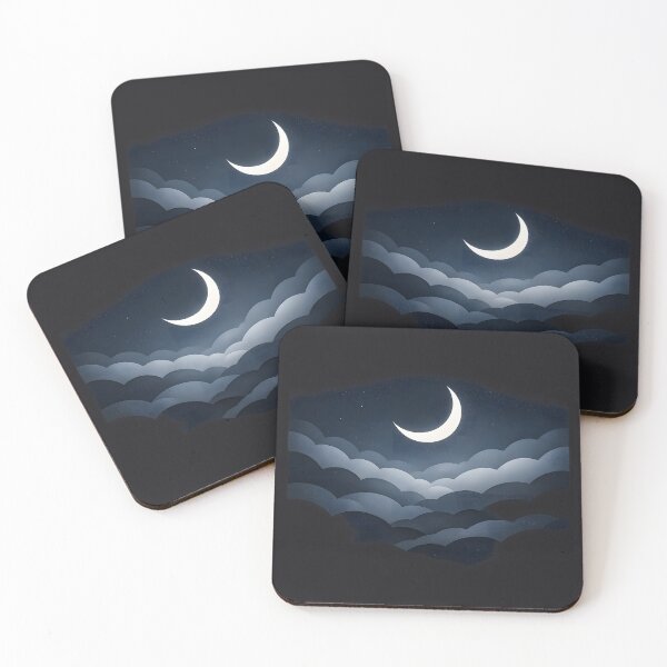 Item preview, Sleep Mode – Minimal Night Calm Art designed and sold by KawaiiOrbit.