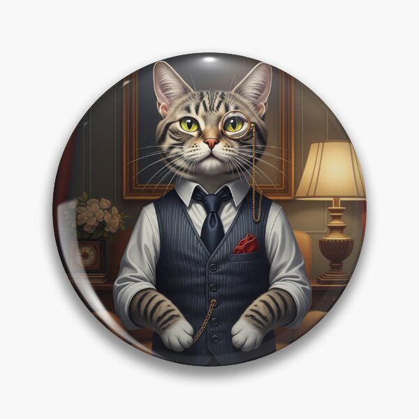 Item preview, Elegant Cat Judging You designed and sold by PetJoyPrintsCO.