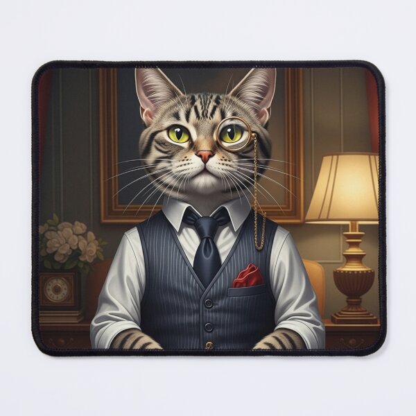 Item preview, Elegant Cat Judging You designed and sold by PetJoyPrintsCO.