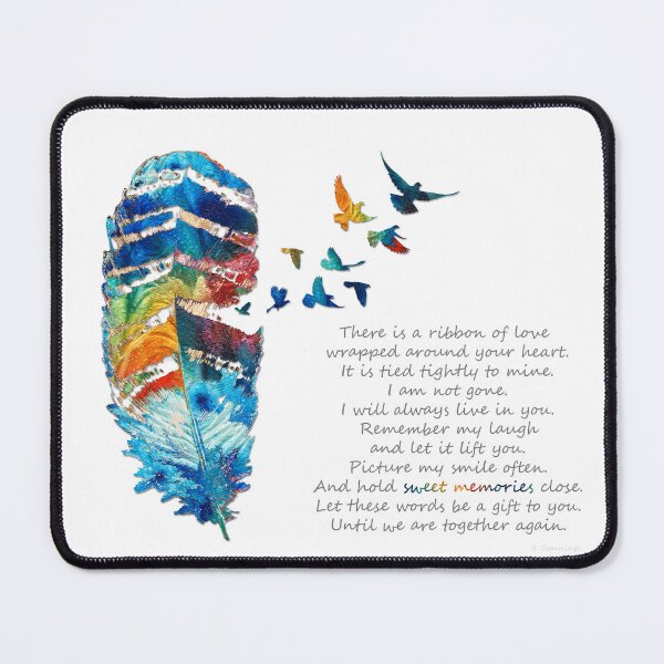 Item preview, Words of Sympathy Colorful Feather Birds - Sweet Memories designed and sold by Sharon Cummings Art.