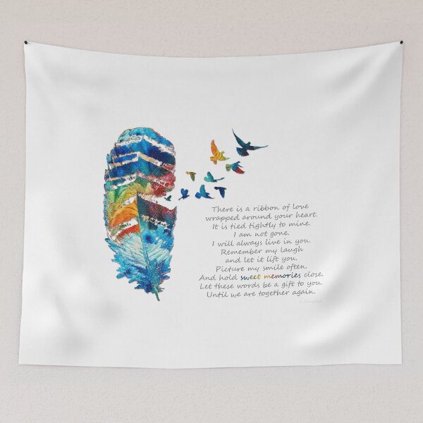 Item preview, Words of Sympathy Colorful Feather Birds - Sweet Memories designed and sold by Sharon Cummings Art.