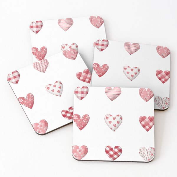 Item preview, Mini patterned valentines day heart sticker pack designed and sold by MendaciousMina.