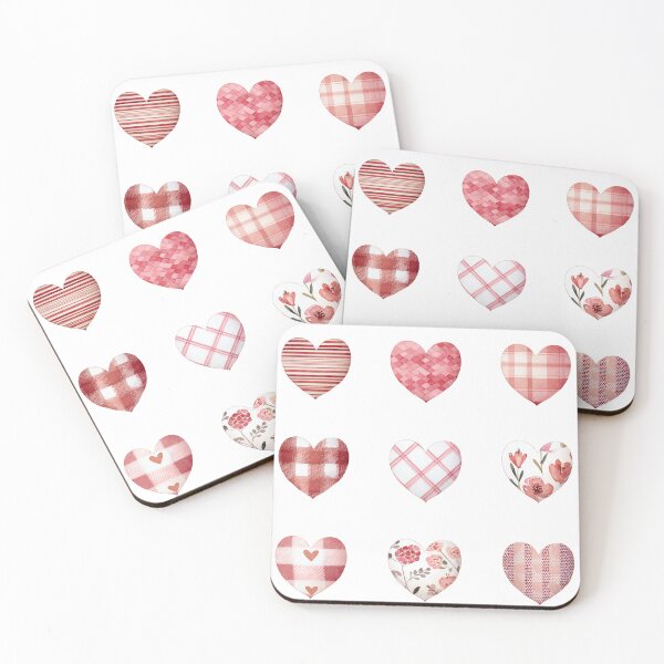 Item preview, Mini patterned valentines day heart sticker pack designed and sold by MendaciousMina.