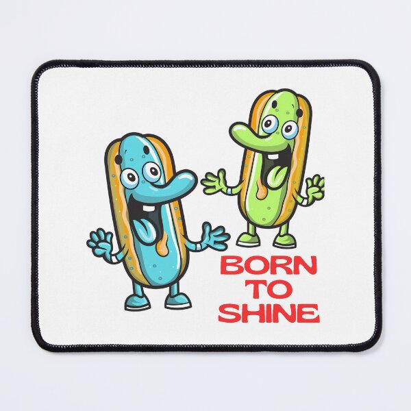 Item preview, Born To Shine Funny Pickle Cartoon designed and sold by Adappai.