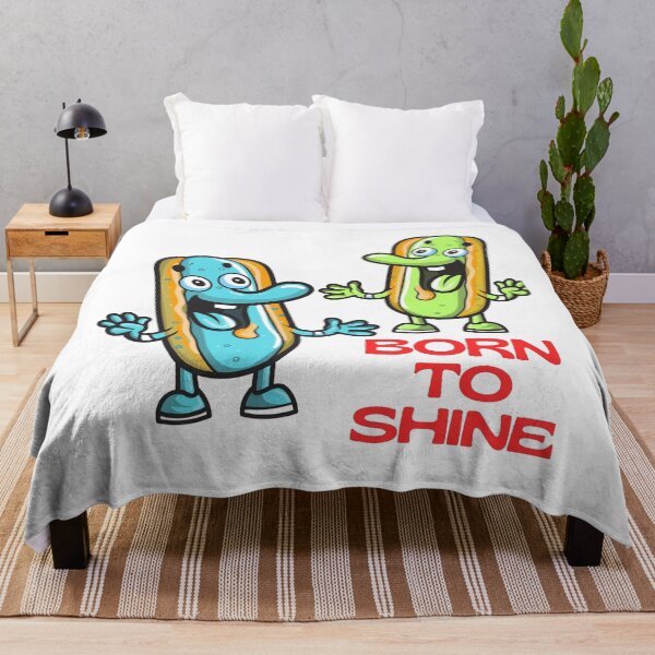 Item preview, Born To Shine Funny Pickle Cartoon designed and sold by Adappai.