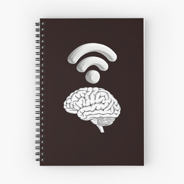 Item preview, Brain WiFi – Intelligence and Connectivity Minimal Line Art Design designed and sold by Carftastic.