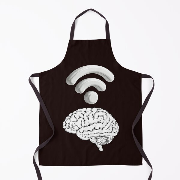 Item preview, Brain WiFi – Intelligence and Connectivity Minimal Line Art Design designed and sold by Carftastic.