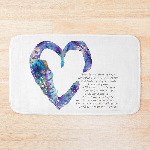 Item preview, Sympathy Colorful Feather Heart Art - Ribbon Of Love designed and sold by Sharon Cummings Art.