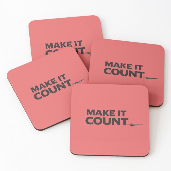 Item preview, Make It Count – Fencing Red Dot Precision Typography designed and sold by ChillCharmStudio.
