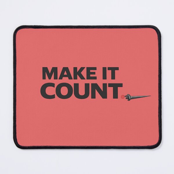 Item preview, Make It Count – Fencing Red Dot Precision Typography designed and sold by ChillCharmStudio.