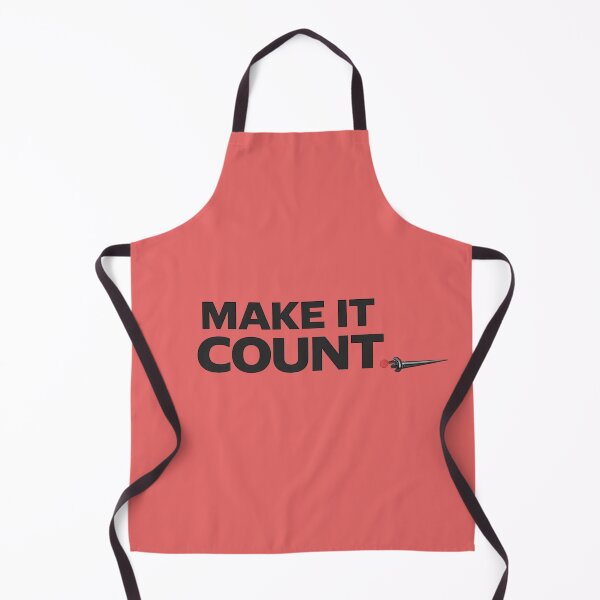 Item preview, Make It Count – Fencing Red Dot Precision Typography designed and sold by ChillCharmStudio.