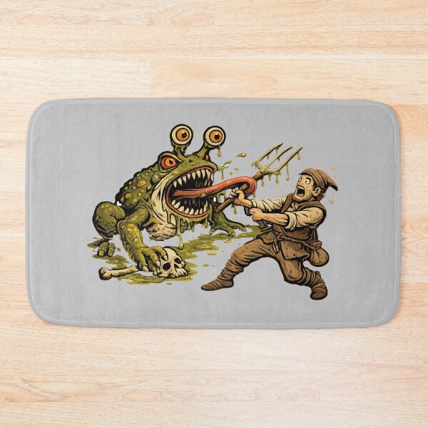 Item preview, Monster Frog vs Peasant – Dark Fantasy Illustration designed and sold by Design by Anthony .