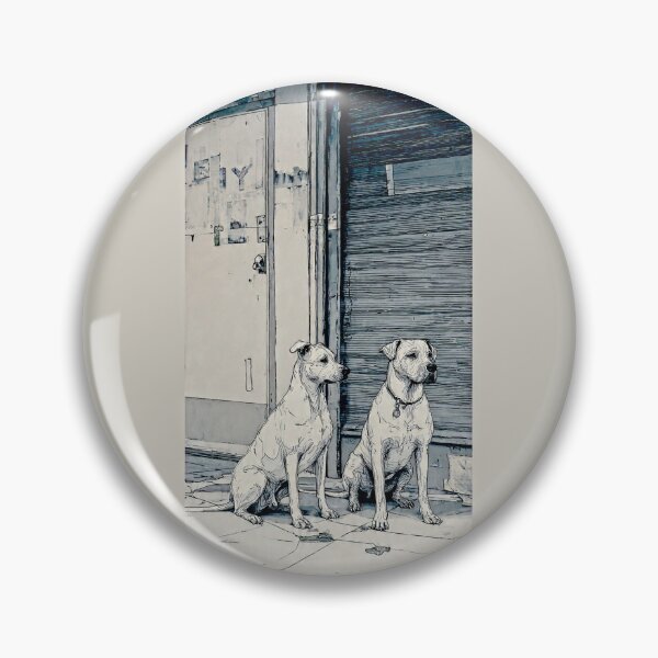 Item preview, City Pause: Dogs at the Corner Store #1 designed and sold by Helios Be. Lavsh.