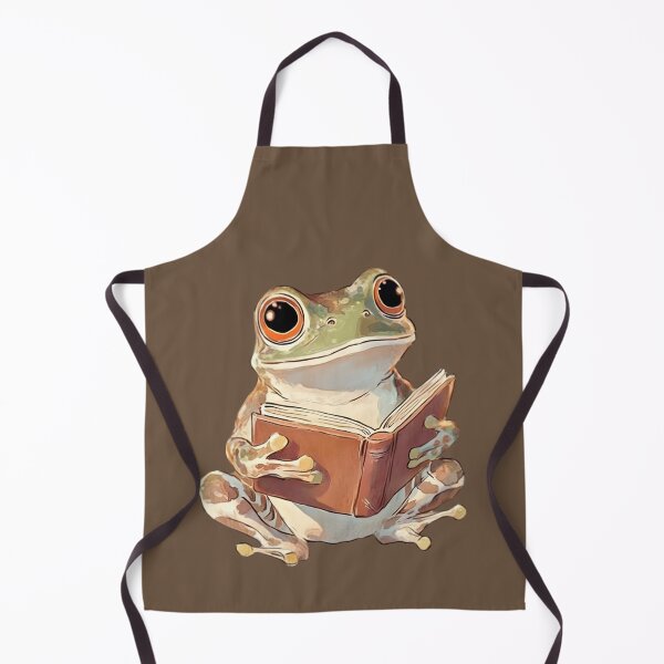 Item preview, Frog №73 Scholarly Frog Reading a Book designed and sold by SyberGen.