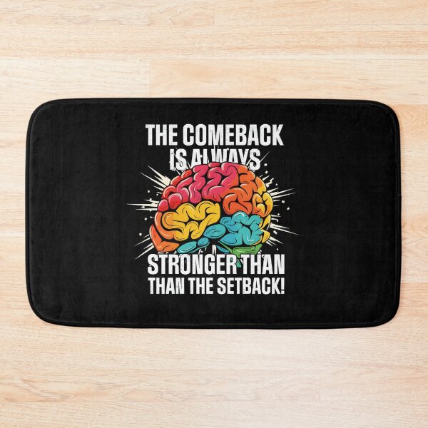 Item preview, The Comeback Is Always Stronger Than The Setback Motivation Brain designed and sold by Nocturnal-Vines.