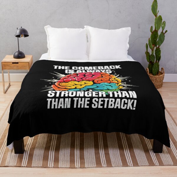 Item preview, The Comeback Is Always Stronger Than The Setback Motivation Brain designed and sold by Nocturnal-Vines.