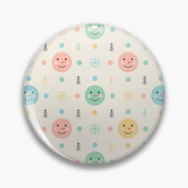 Item preview, Winter Joy Seamless Pattern – Smiling Snowmen in Soft Pastel Colors designed and sold by Iras-Art-Corner.