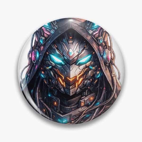 Item preview, Cyber Fox Helmet – Futuristic Neon Sci-Fi Mask Streetwear Design designed and sold by Artistmonkey345.