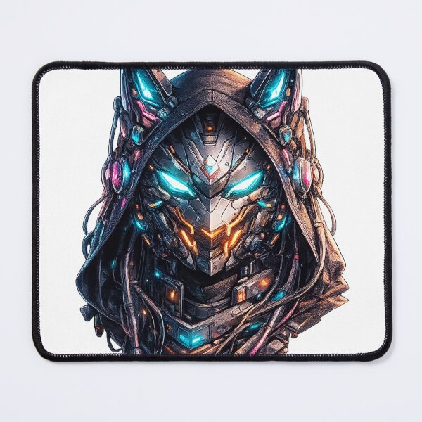 Item preview, Cyber Fox Helmet – Futuristic Neon Sci-Fi Mask Streetwear Design designed and sold by Artistmonkey345.