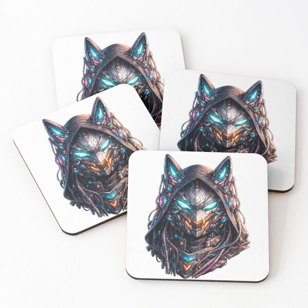 Item preview, Cyber Fox Helmet – Futuristic Neon Sci-Fi Mask Streetwear Design designed and sold by Artistmonkey345.