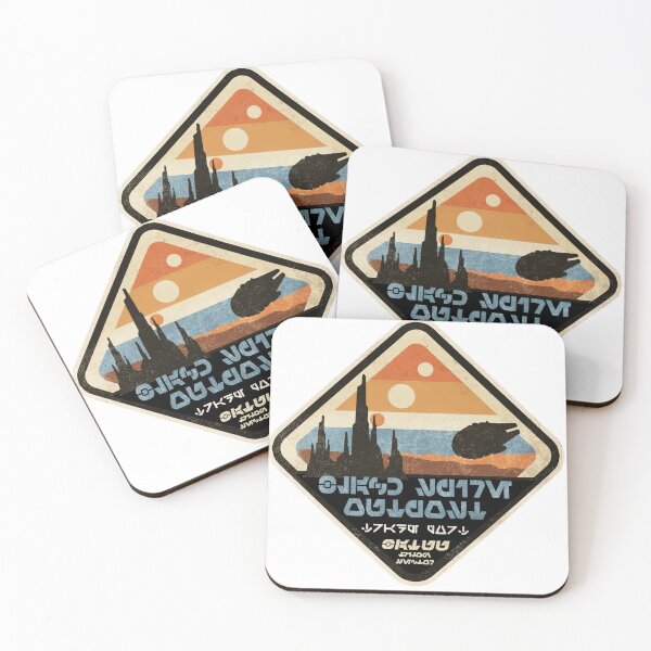 Item preview, Black spire outpost - Vintage Trade Port Badge - Aurebesh designed and sold by TheStompMonkey.