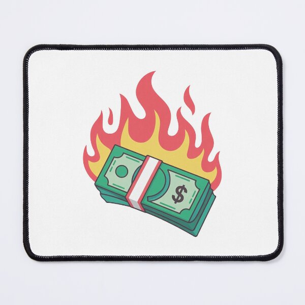 Item preview, Burning Cash Funny Money Meme Design designed and sold by MonkiFlipp.