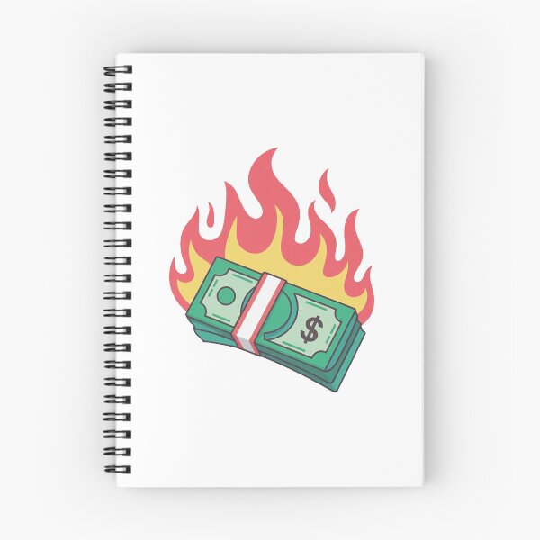 Item preview, Burning Cash Funny Money Meme Design designed and sold by MonkiFlipp.